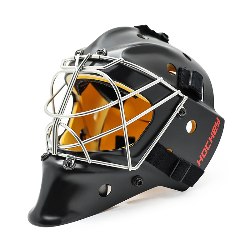 Schutz der Eishockey -Torwarthelm aus Weißstahlsicherheit