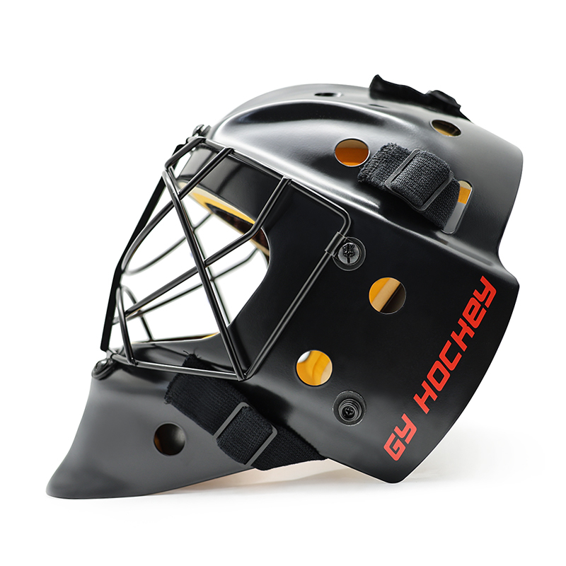 Edelstahl-Katzen-Eye-Gitter-Feldhockey-Torhüter-Helm aus rostfreiem Stahl