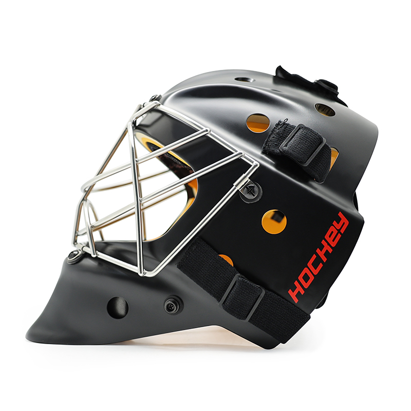 Schutz der Eishockey -Torwarthelm aus Weißstahlsicherheit