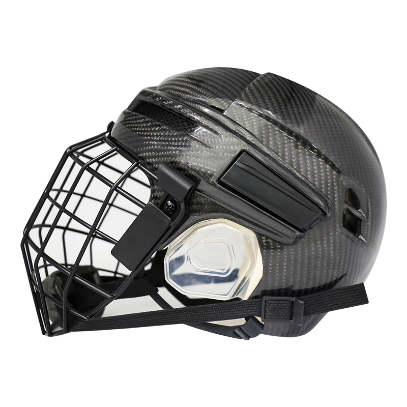 Originaler Eishockeyhelm aus Kohlefaser mit Käfig