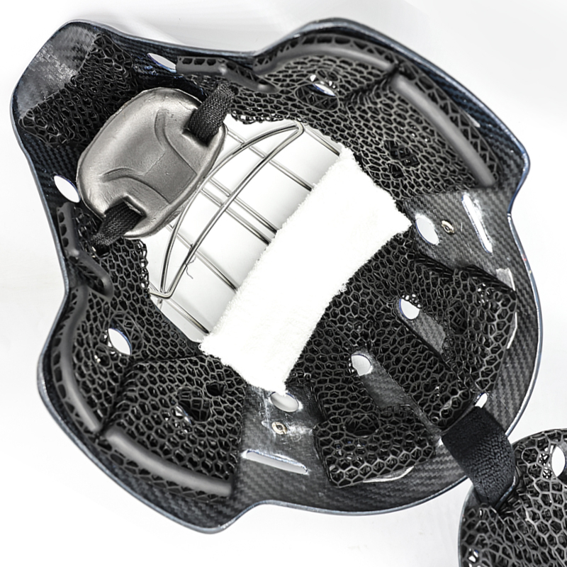 3D -gedruckte Auskleidung benutzerdefinierte Erwachsene XL Ice Hockey Torwart Helm