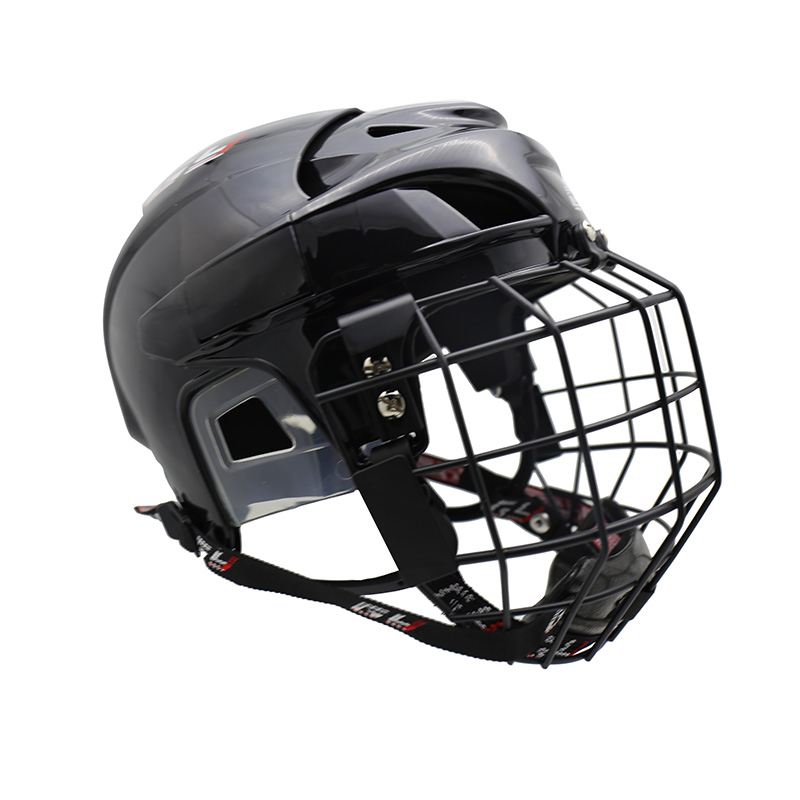 Mittelgroßer, verstellbarer Eishockeyhelm mit Kopfschutz