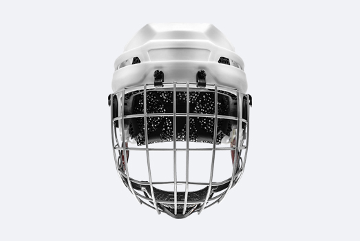 Eishockeyspieler-Helm