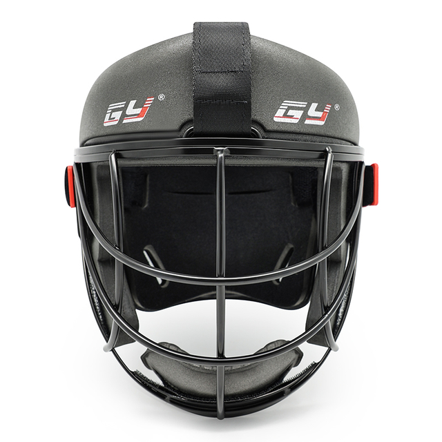 Hochwertige Sicherheits-Feldhockey-Gesichtsmaske mit Rückenplatte