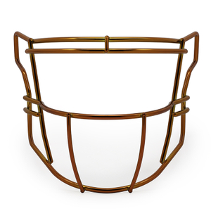 Hochwertige, robuste, chromorangefarbene American-Football-Gesichtsmaske