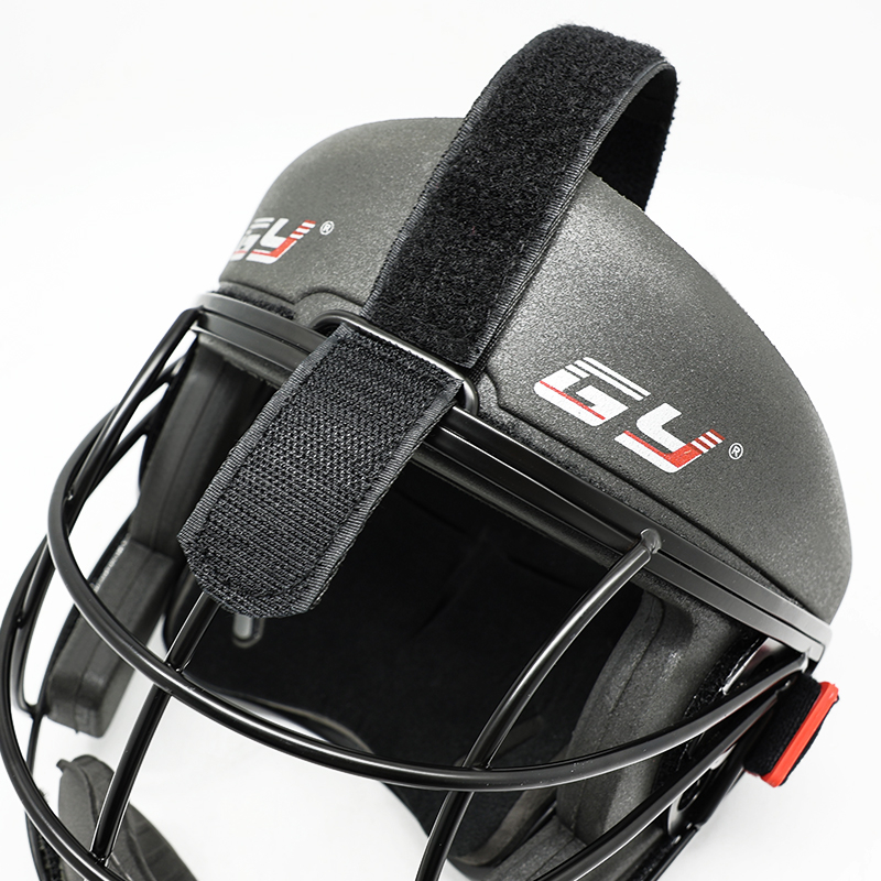 Hochwertige Sicherheits-Feldhockey-Gesichtsmaske mit Rückenplatte
