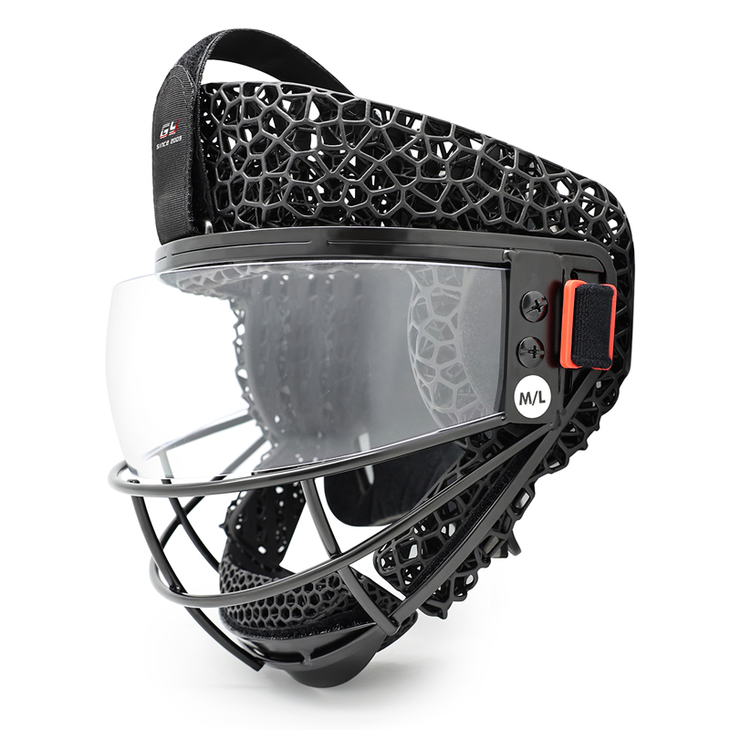 3D-gedruckte Feldhockey-Elfmeter-Gesichtsmaske mit Visier